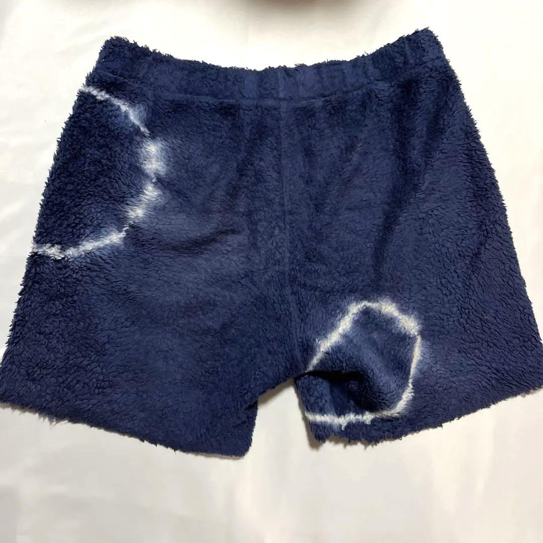 THE Elder Statesman ネイビー フリースショートパンツ　L