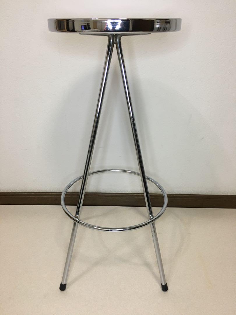Iron hight stool Chrome　アイアン　ハイスツール　クロム