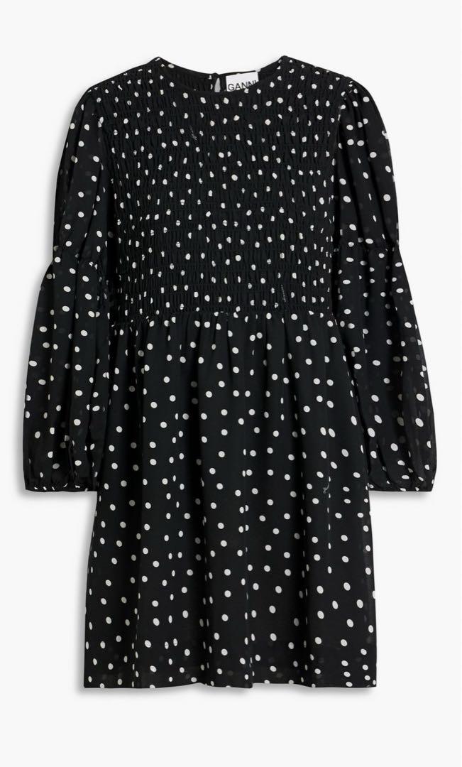 通販 GANNI ガニー 38サイズ ポルカドットワンピース ワンピース