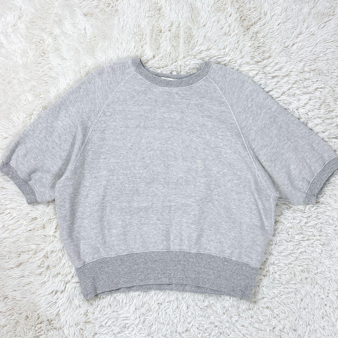 kagure コットンリヨセル半袖スウェット　グレー