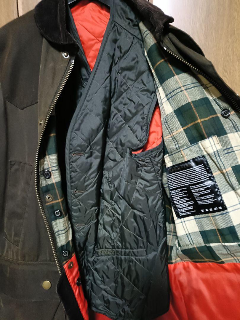 Barbour ジャケット　ライナー付き バブアーBarbour x JACK SPADE ライナー付きオイルドジャケット