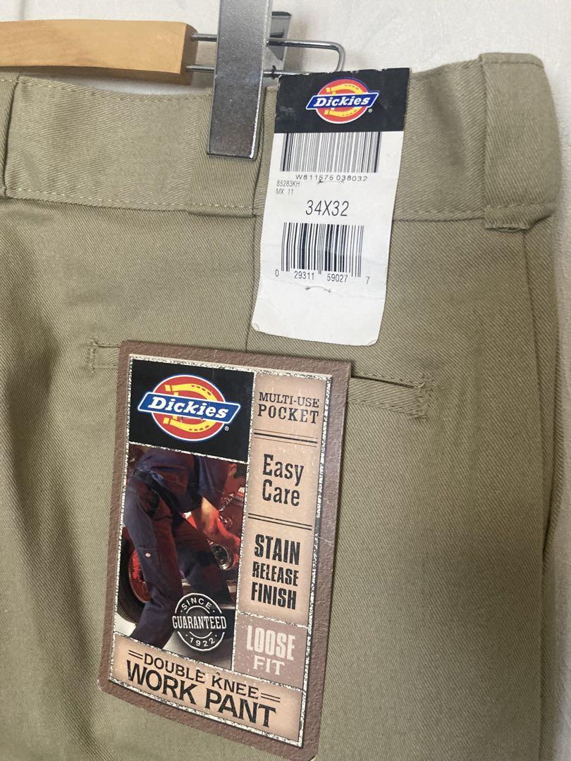 ディッキーズ ダブルニー 新品タグ付き W34L32 メキシコ製 カーキ