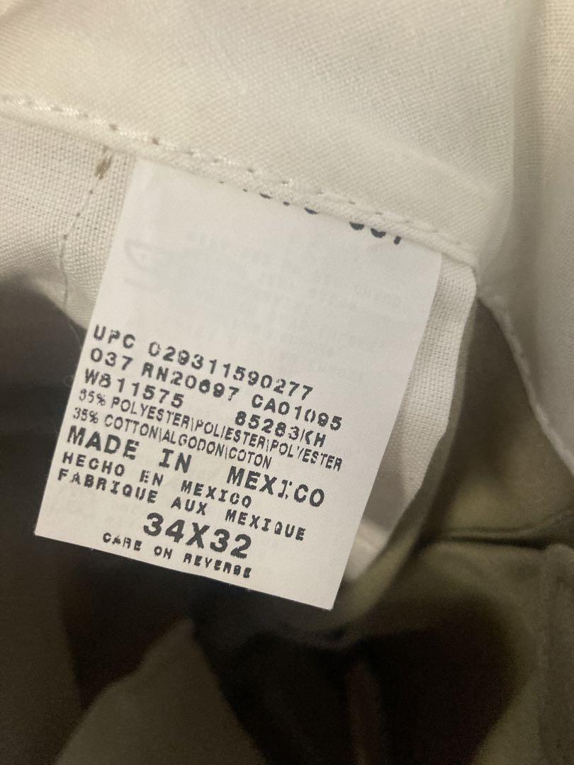 ディッキーズ ダブルニー 新品タグ付き W34L32 メキシコ製 カーキ