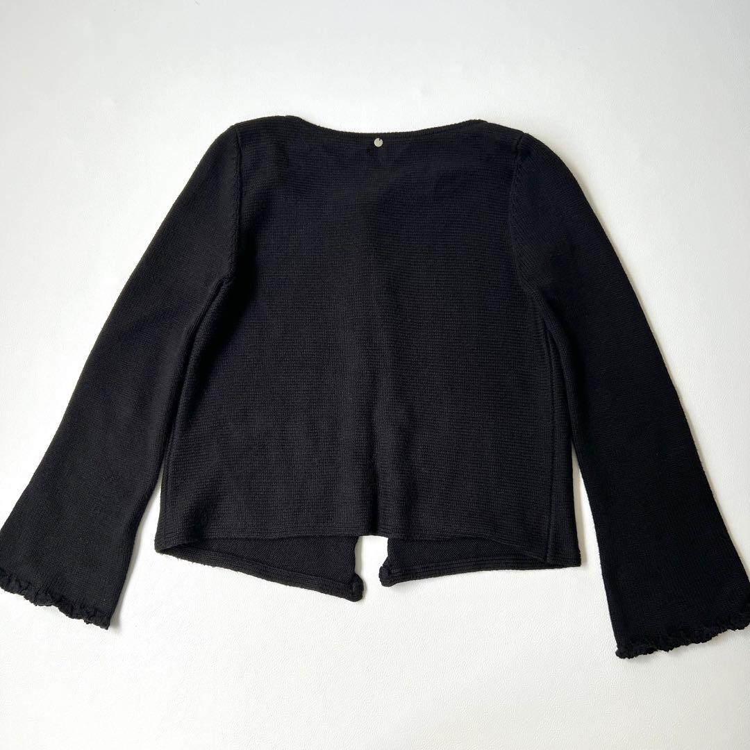 良品 FOXEY NEWYORK フォクシー ニットカーディガン ボタンレス