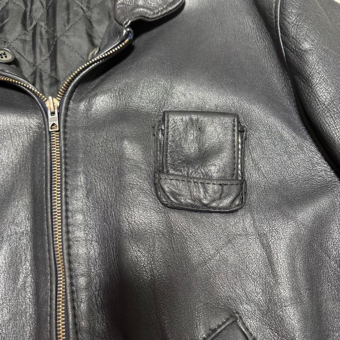 フランス軍 80's 民間 パイロットレザージャケット フランス軍 80's 民間 パイロットレザージャケット