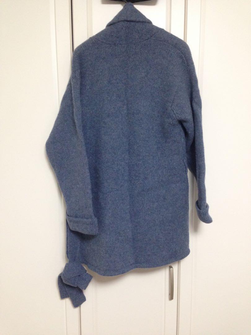 ロングカーディガン Lサイズ ブルー系 HIGH RIPAS ORDINARY