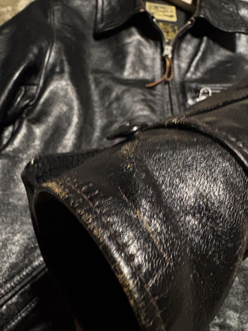 ジャケット・アウター Joe McCoy 30s Leather Sports Jacket 38