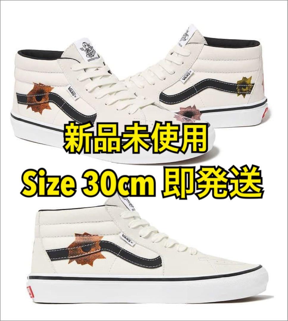 Nate Lowman × Supreme × Vans 白30