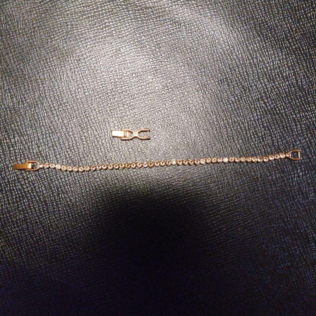 Swarovski ローズゴールドブレスレット