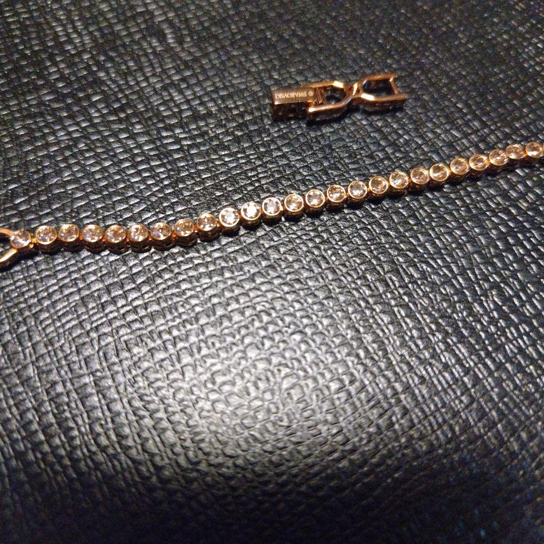 Swarovski ローズゴールドブレスレット