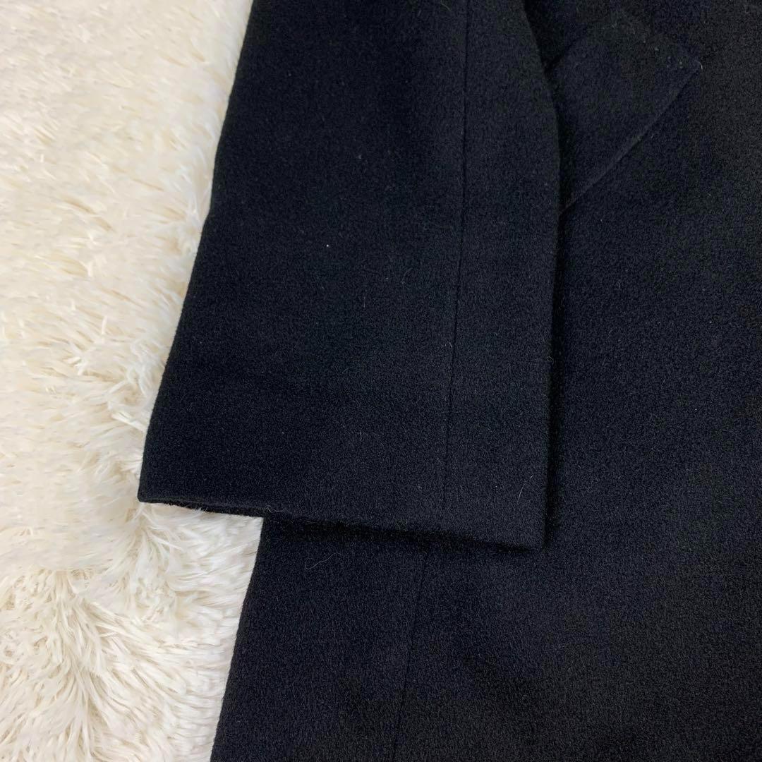 美品　ランバンコレクション　カシミヤ100% コート　ロング丈　S 黒