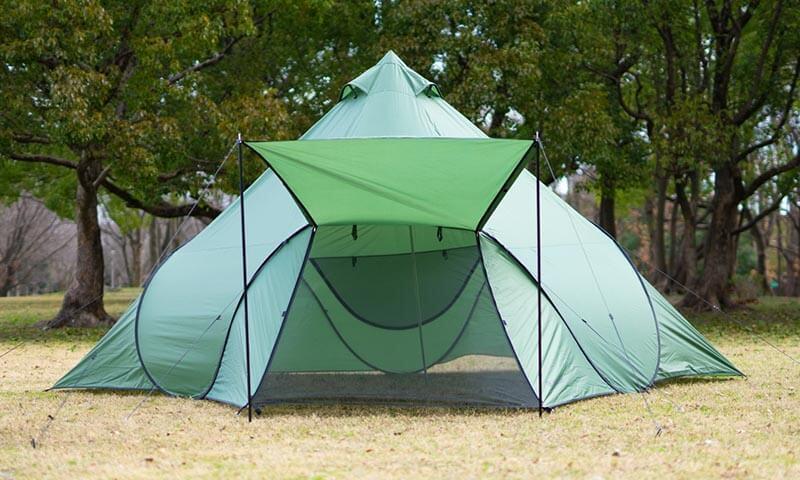 ハイランダーの進化形ポップアップテントは軽量で広さも抜群