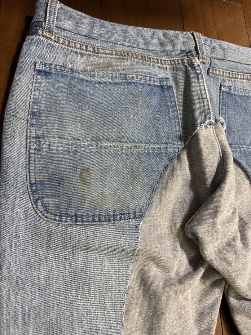 GREG LAUREN 50/50 DENIM TERRY LONG PANT - メルカリ GREG LAUREN 50/50 DENIM TERRY LONG PANT - メルカリ