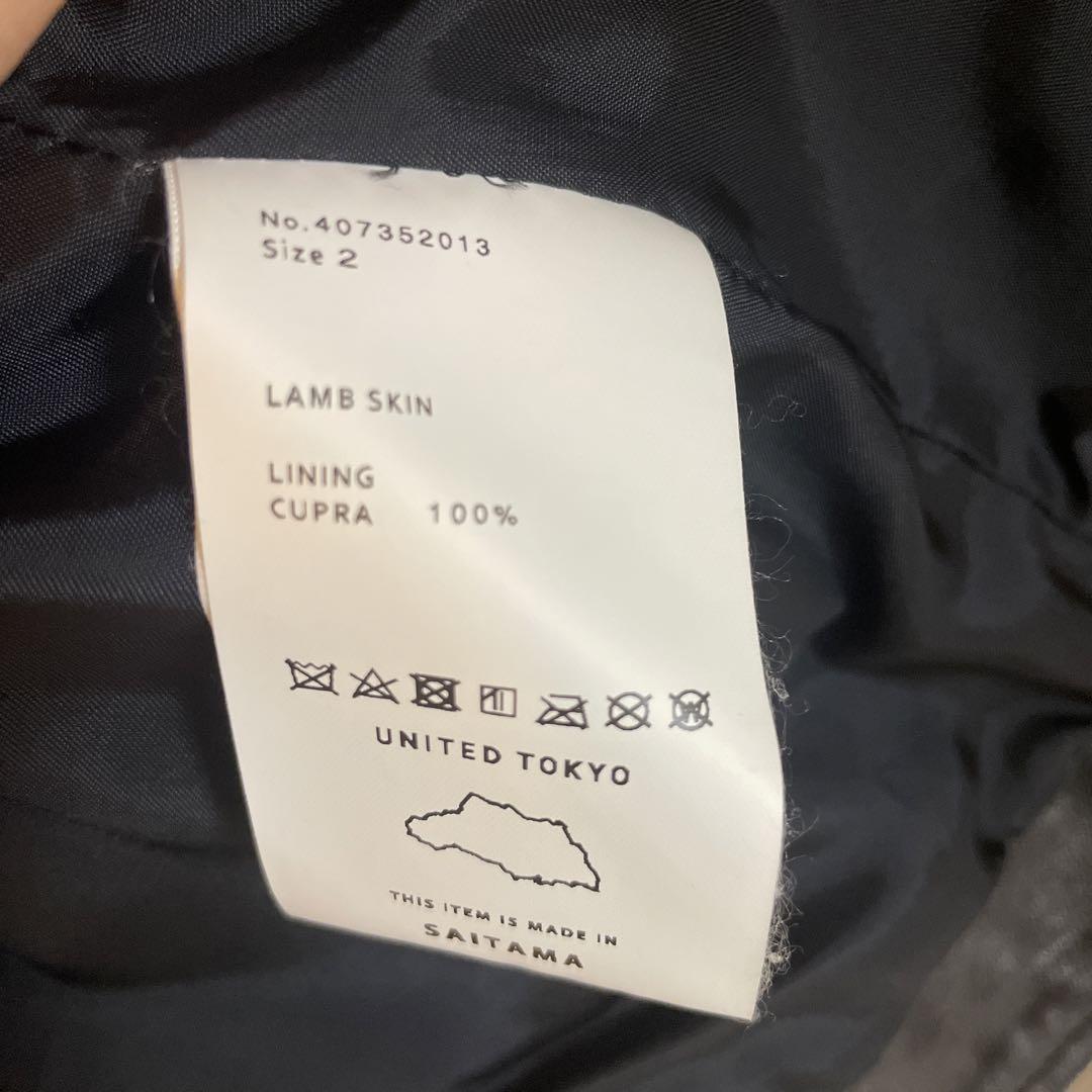 UNTED TOKYO レザージャケット