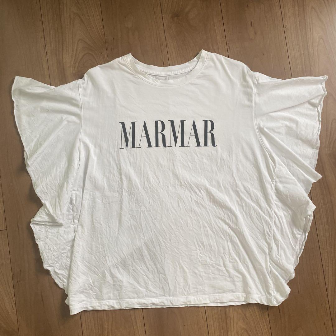 MICA & DEAL フリルスリーブ Tシャツ ホワイト