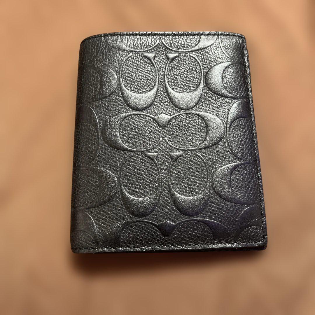 YOSSY‼️COACH ブラック 二つ折り財布