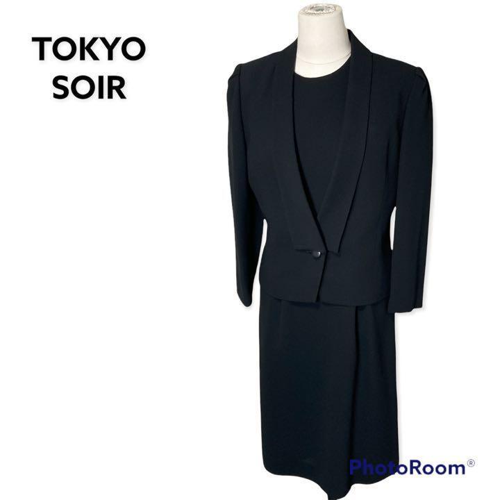 東京ソワール TOKYO SOIR セットアップ ワンピース ジャケット スカートスーツ上下 東京ソワール TOKYO SOIR セットアップ ワンピース ジャケット スカートスーツ上下