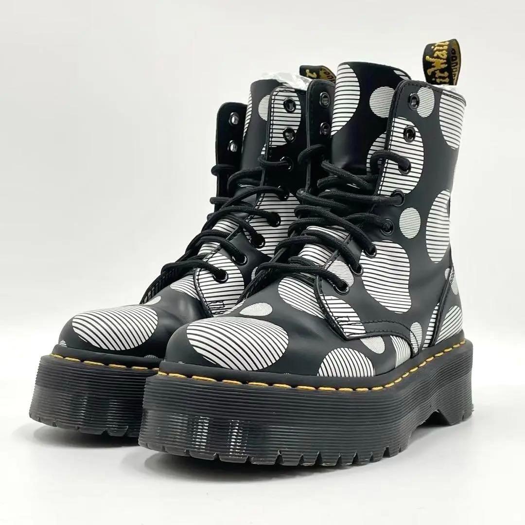 【未使用級】Dr.Martens JADON ポルカドット ブーツ ブラック 黒