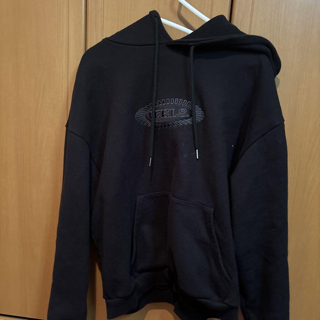 FEELS. HOODIE BLACK M 上杉柊平 ポスター ポストカード付