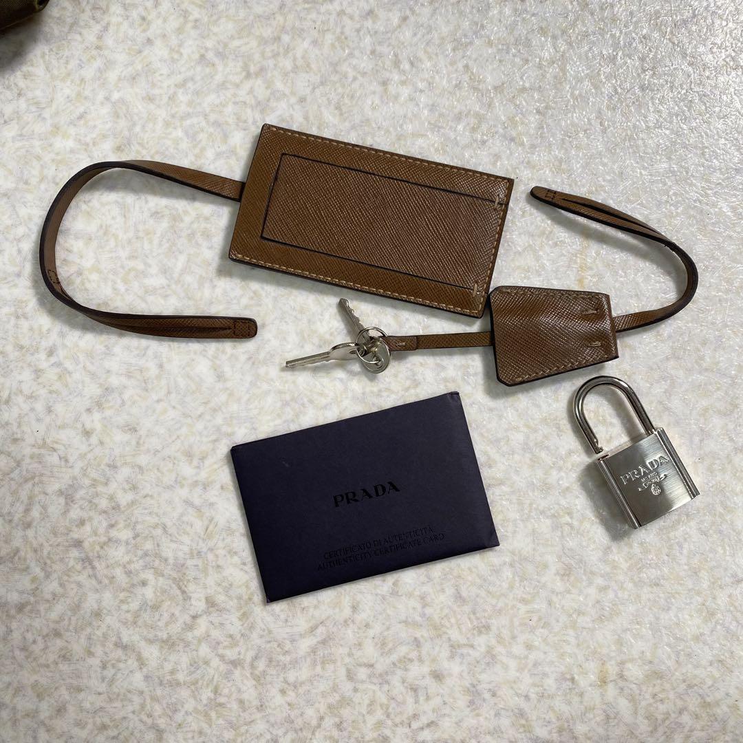 PRADA プラダ　ボストンバッグ　グリーン 【送料無料】