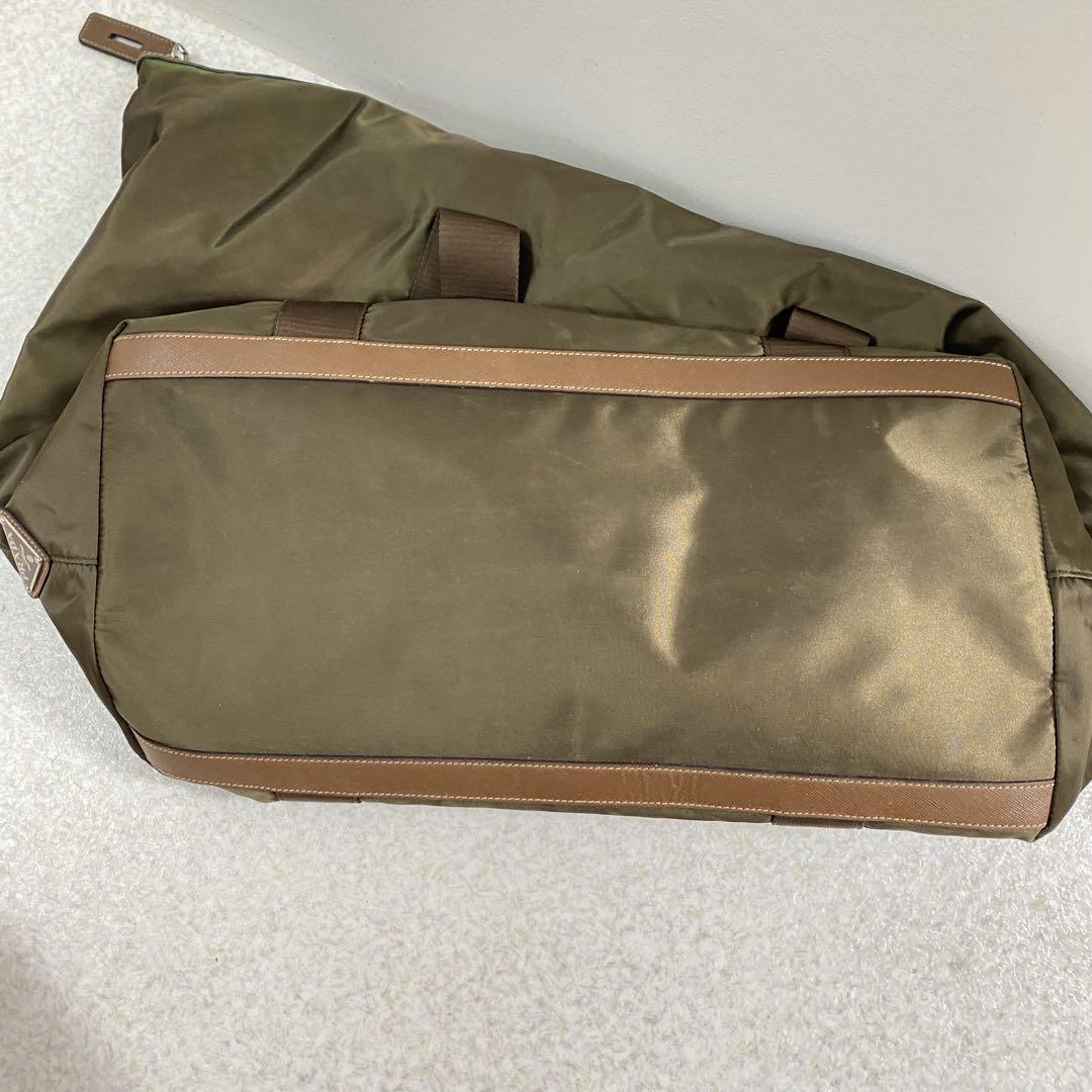 PRADA プラダ　ボストンバッグ　グリーン 【送料無料】