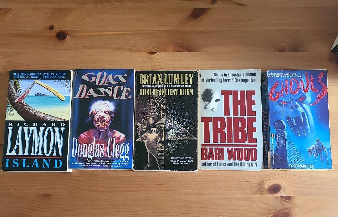 Set of 5 paperback horror novels