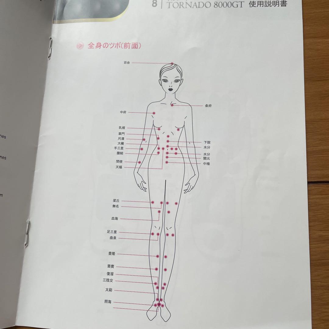 トルネード 8000GT 美顔ローラー　動作確認済み　取扱説明書　保証書　全身