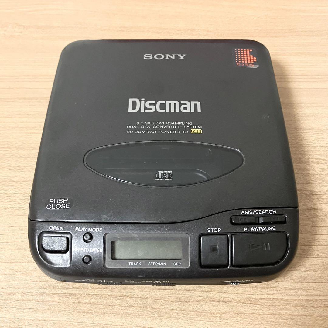 SONY Discman D-33 ディスクマン CD コンパクト プレーヤー