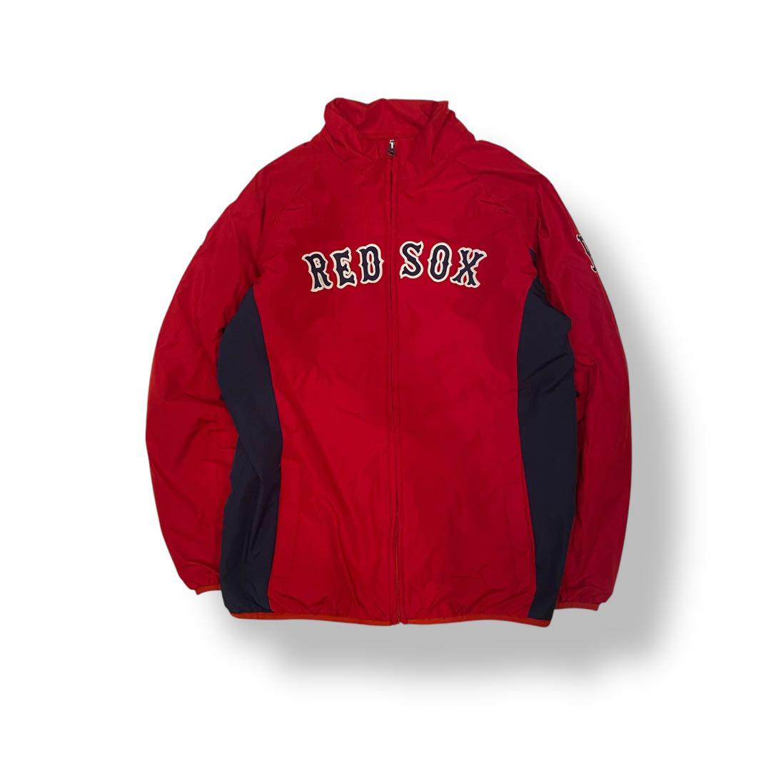 Majesutic MLB公式 RED SOX コーチナイロンジャケット L