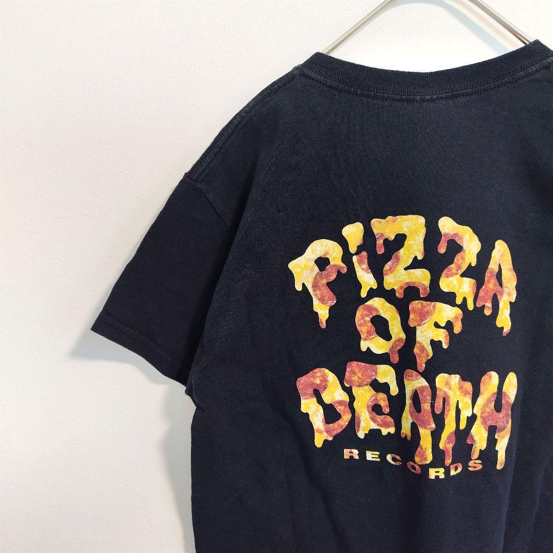 【新品 未開封 レアなバックプリント ピザロ】WANIMA Tシャツ 希少 ピザ柄 WANIMA PIZZA OF DEATH Tシャツ ブラック - メルカリ
