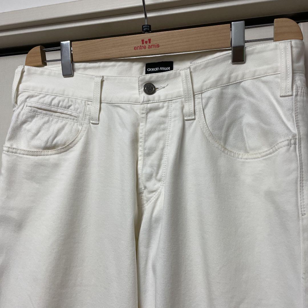 定番人気2022 GIORGIO ARMANI ジョルジオアルマーニ 白デニム 白ジーンズ h6f9Y-m15461349657 限定SALE最新作
