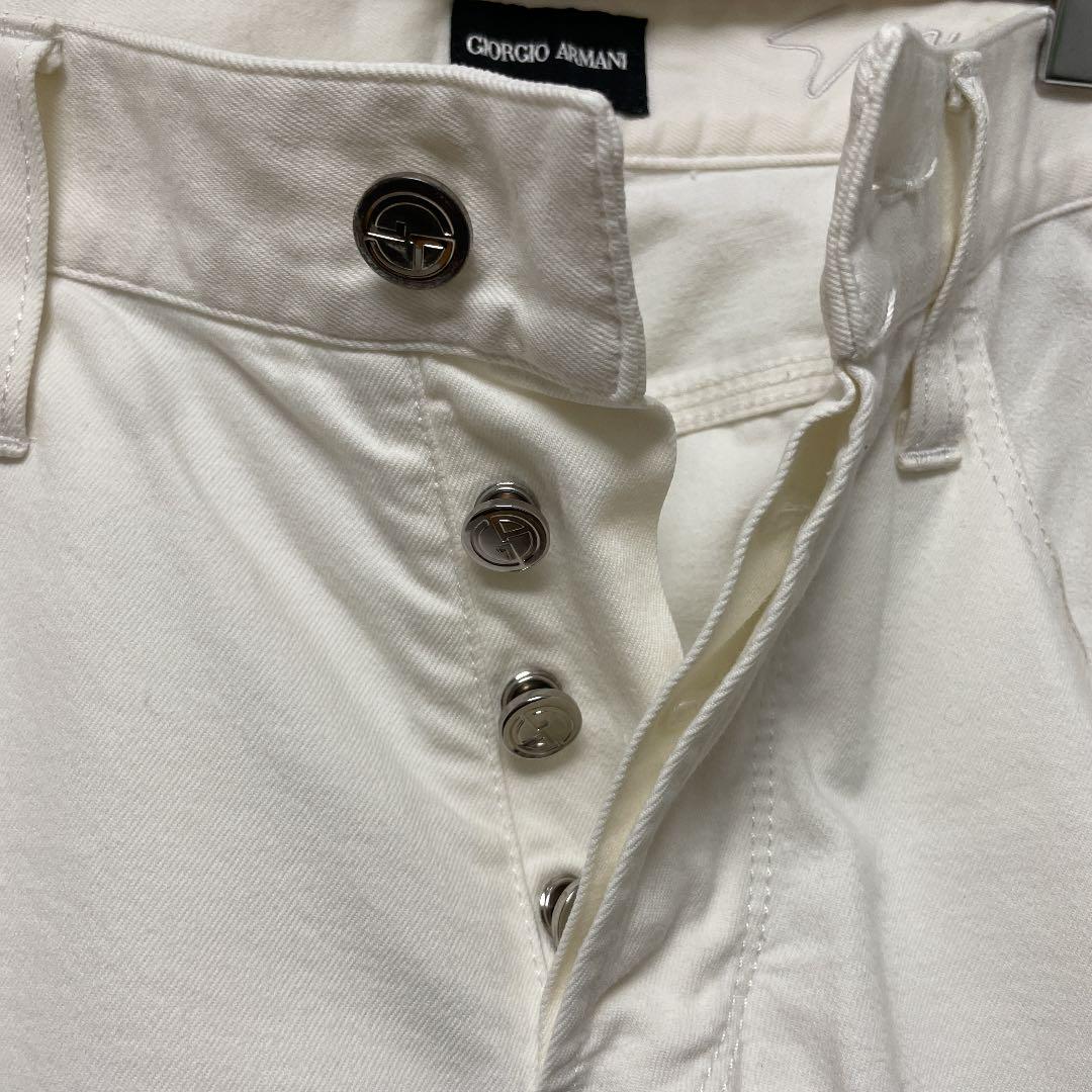 定番人気2022 GIORGIO ARMANI ジョルジオアルマーニ 白デニム 白ジーンズ h6f9Y-m15461349657 限定SALE最新作