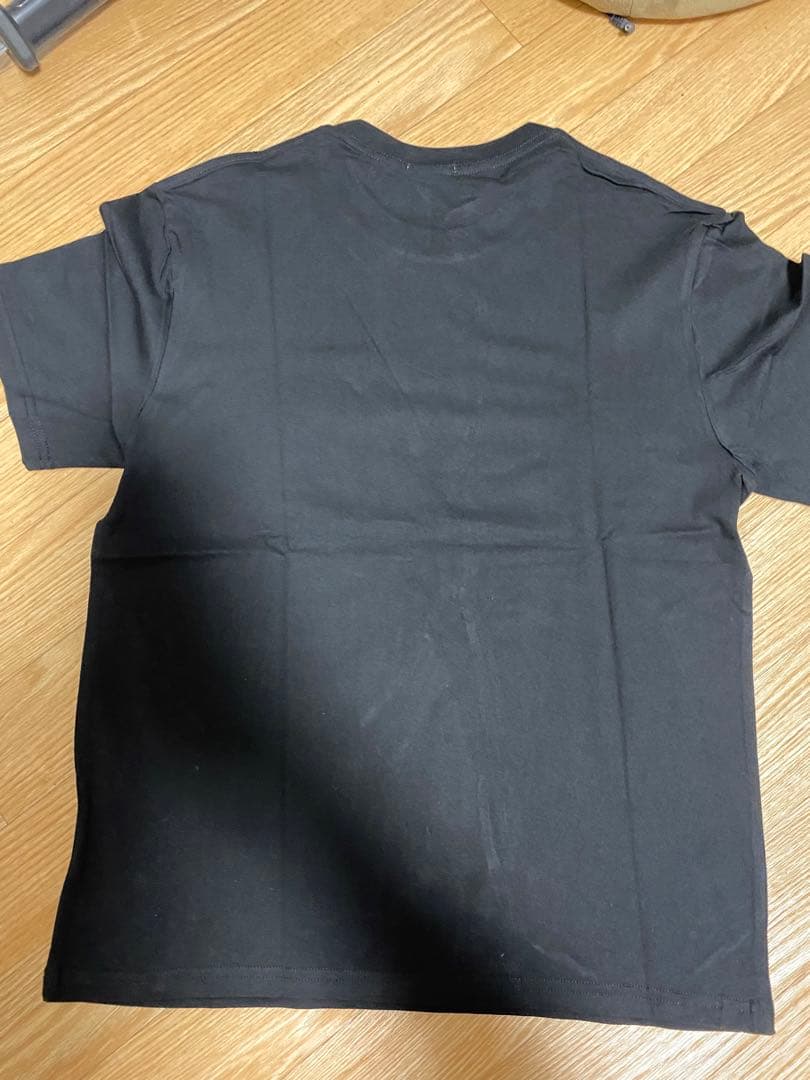 MONCLER ブラック Tシャツ ロゴ入り　XL