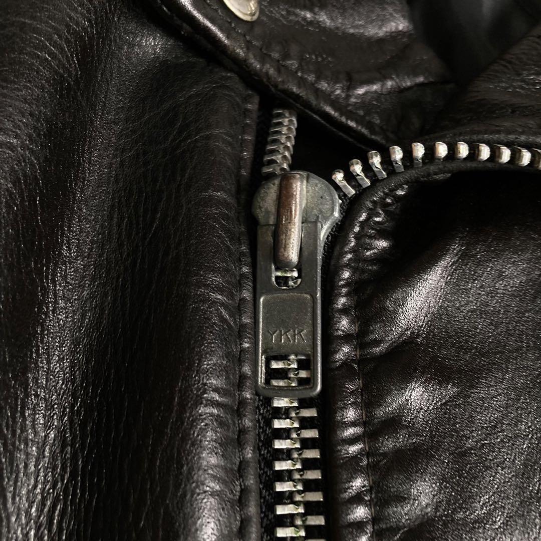 美品✨schott 618 レザージャケット　ダブルライダース　38 ブラック
