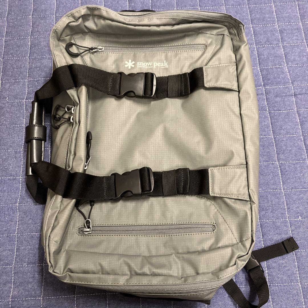 スノーピーク　3wayバッグ　グレー
