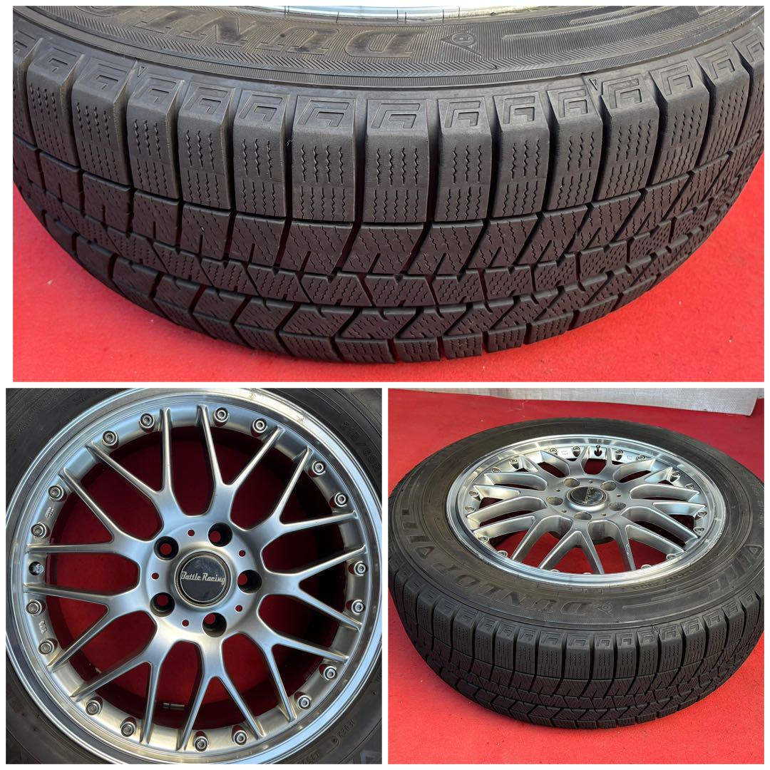 Battle Racing ホイール 22年式タイヤ。Battle Racing 社外ホイール17インチ×7J＋38