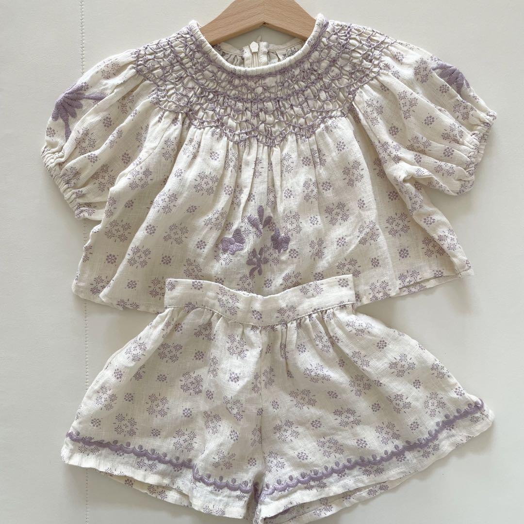 24SS 美品APOLINA CECE SHORT SET 2-3y