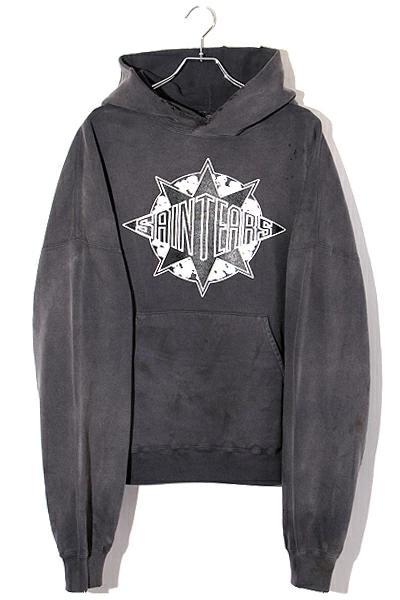 24AW セントマイケル デニムティアーズ HOODIE ST TEARS