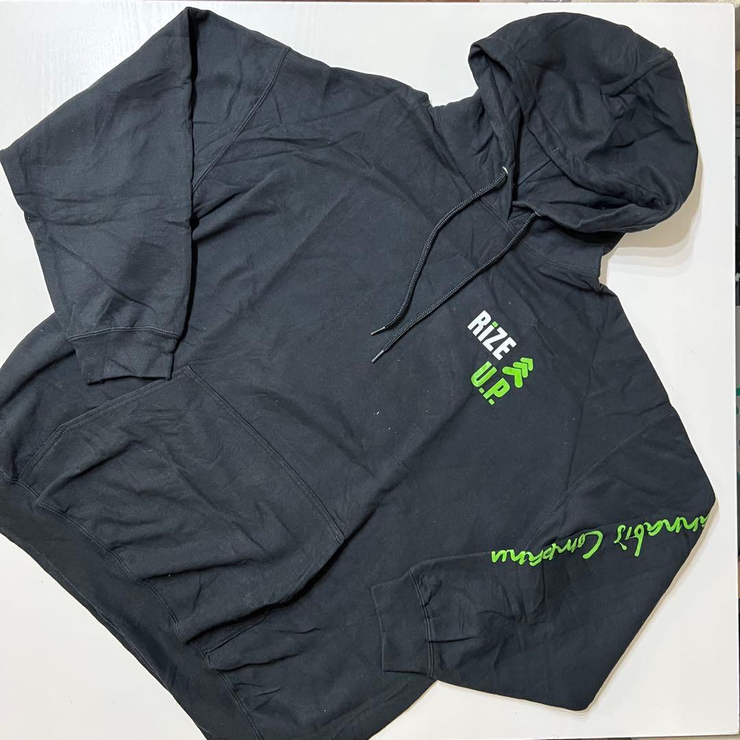 【ゆるだぼ】USA古着 希少 RIZE U.P. スラング パーカー XXL USA 古着 パーカー RIZE U.P. スラング XXLサイズ ブラック - メルカリ