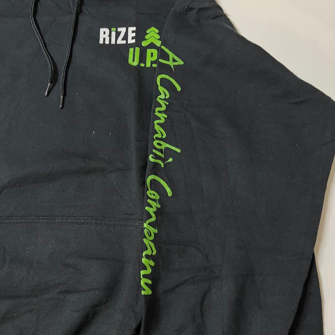 【ゆるだぼ】USA古着 希少 RIZE U.P. スラング パーカー XXL USA 古着 パーカー RIZE U.P. スラング XXLサイズ ブラック - メルカリ