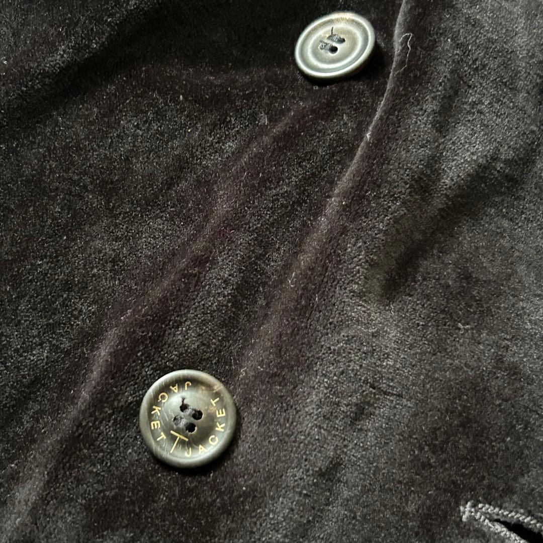 美品 T-JACKET ティージャケット ベロア テーラードジャケット 高級