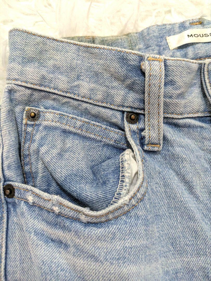 マウジー　MOUSSY　デニムパンツ　MVSフレア　ハイウエスト　25