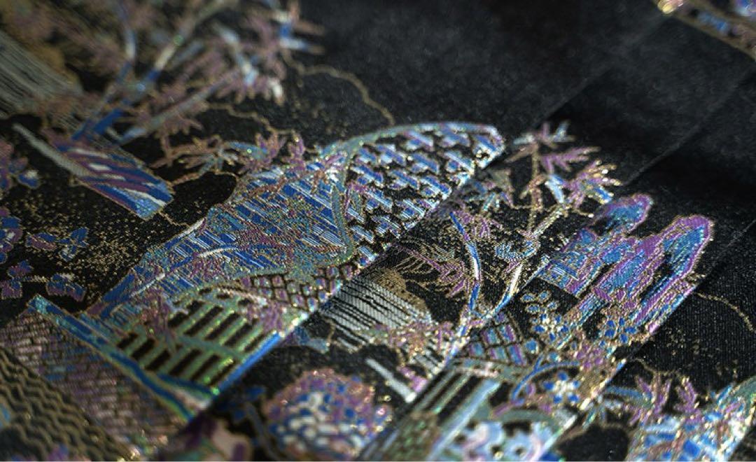 謎の山水　螺鈿織錦馬面群 黒金色ロングスカート　中国伝統衣装　漢服　着物和服浴衣 謎の山水 螺鈿織錦馬面群 黒金色ロングスカート 中国伝統衣装