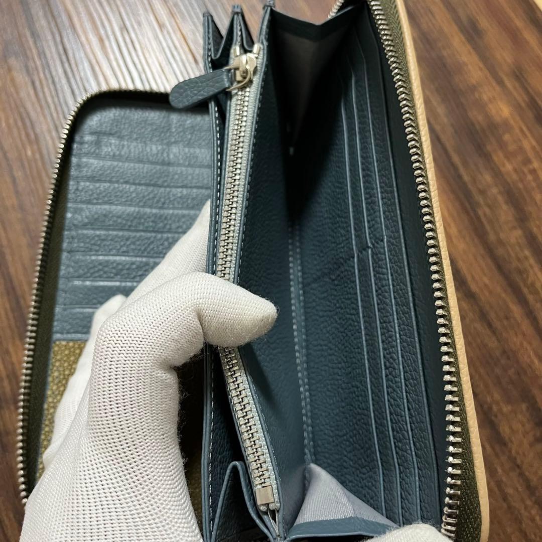 【新品・未使用】スティングレイ 長財布 海の宝石 エイ革 ラウンドファスナー 【新品・未使用】スティングレイ 長財布 海の宝石 エイ革 ラウンドファスナー