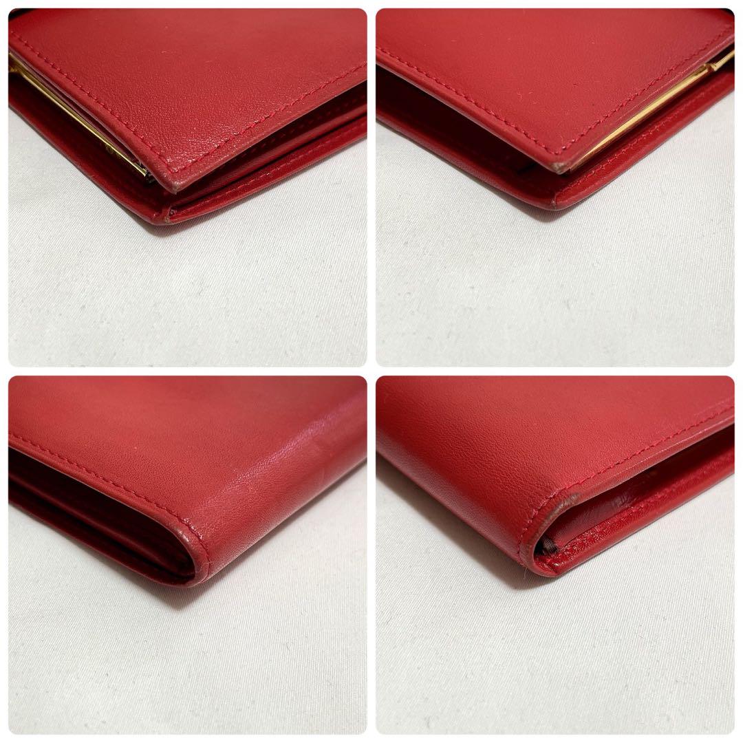 CELINE セリーヌ ビンテージ がまぐち ゴールド金具 折り財布