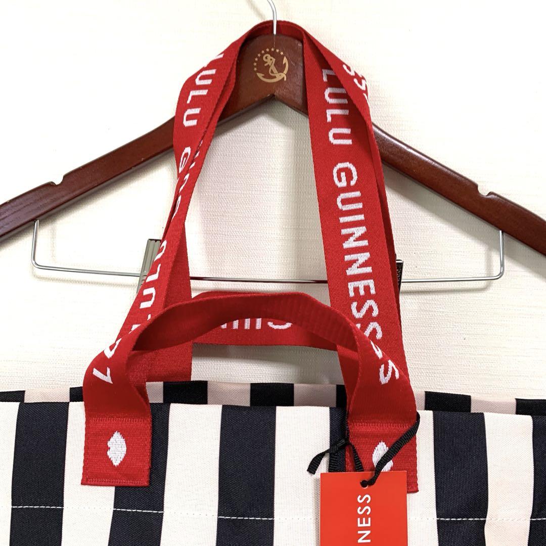 限定品【Lulu Guinness】ストライプエコバック/送料込 Lulu Guinness ストライプ エコバッグ - メルカリ