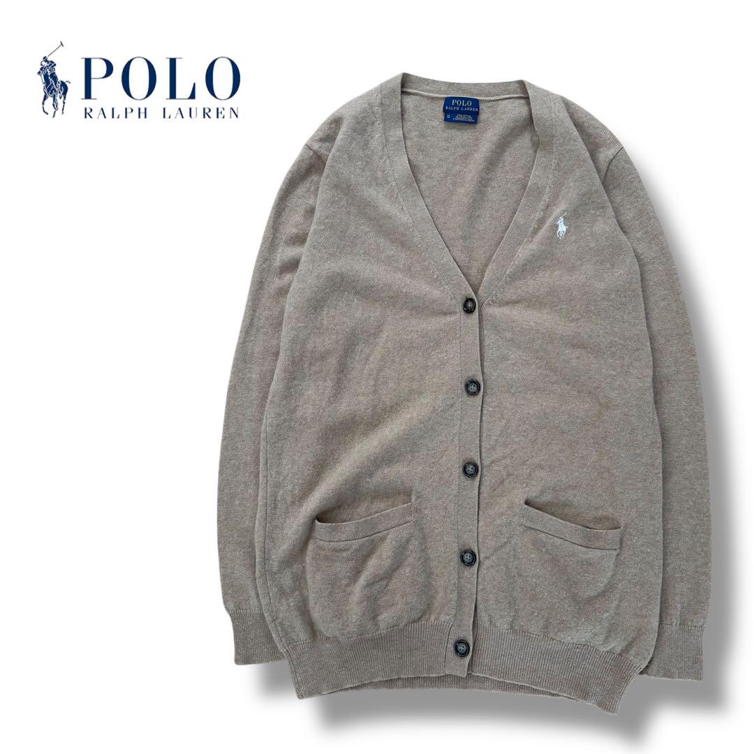 【POLO Ralph Lauren】現行 ポニー刺繍 ニットカーディガン XS