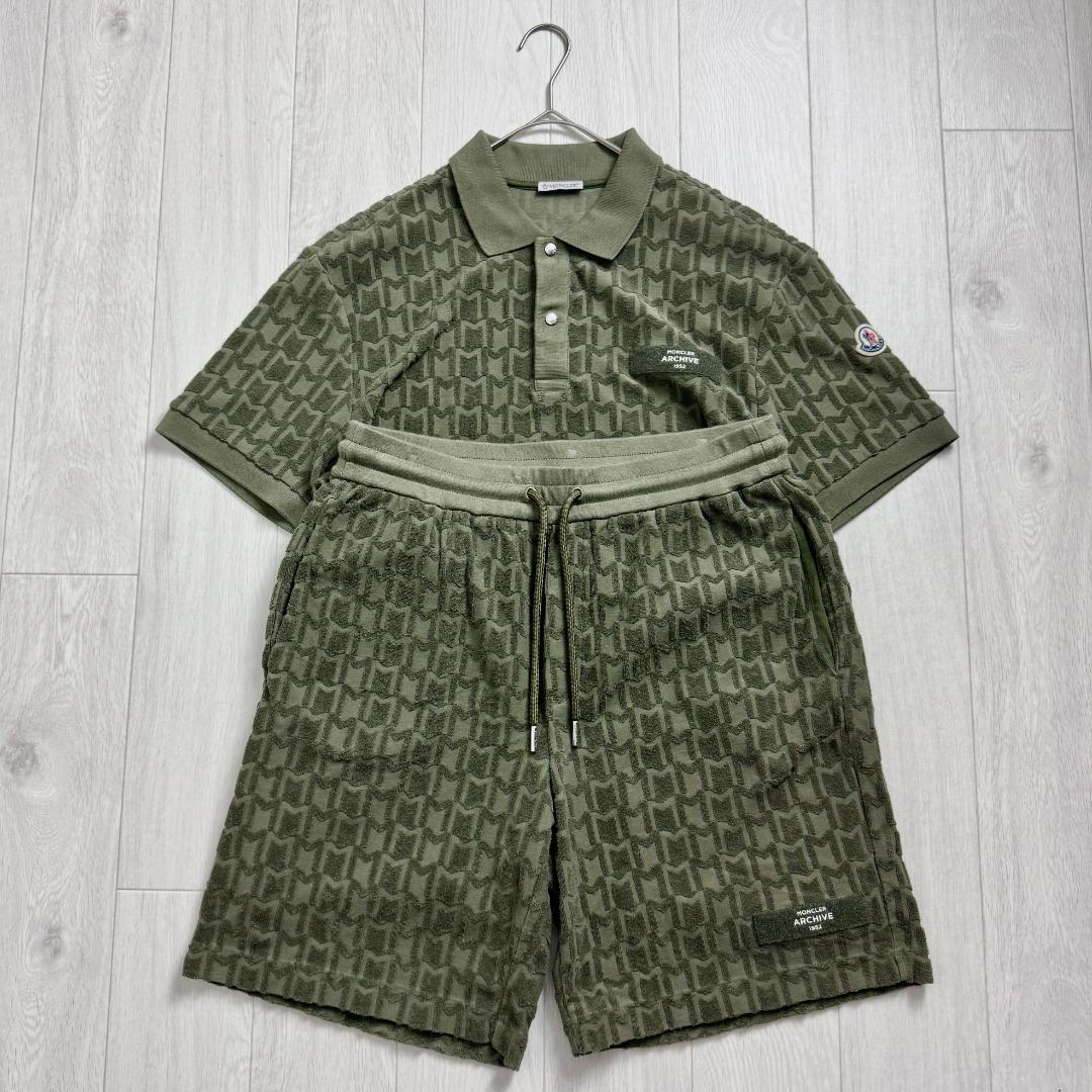 【極美品☆定価25万円☆ジャガード】モンクレール モノグラム セットアップ
