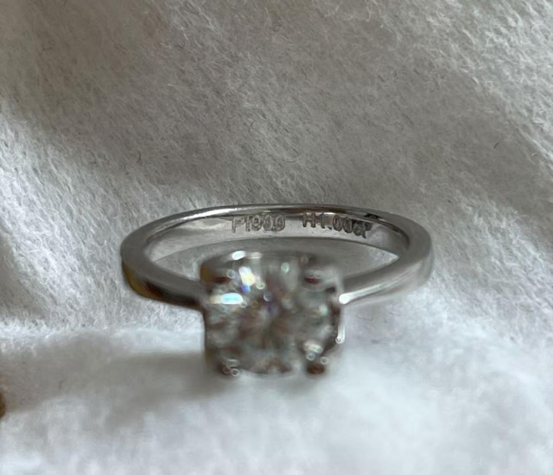 新品未使用 PT900 天然ダイヤモンド 1CT
