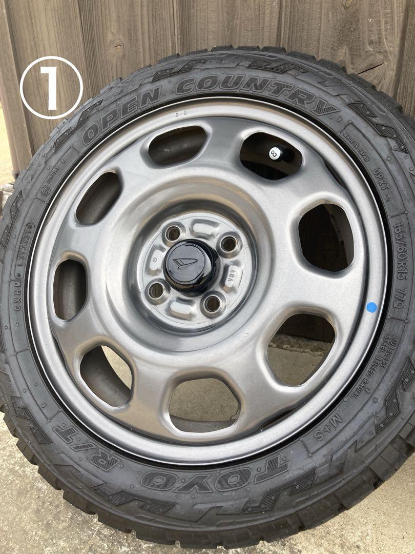 オープンカントリーR/T(165/60R15)ハスラーホイール4本 リフトアップ